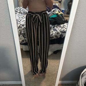 Striped Flowy Pants